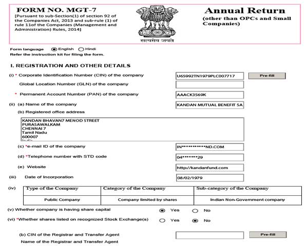 Annual Return 2021-2022